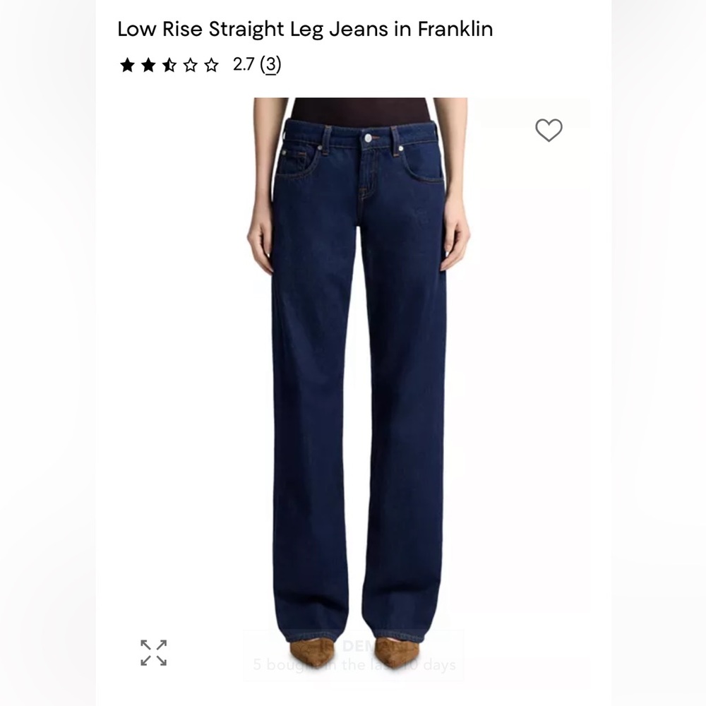 7 For All Mankind Low Straight Jeans